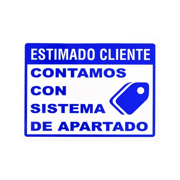 LETRERO DE ADVERTENCIA DE ESTIRENO CON ADHESIVO 