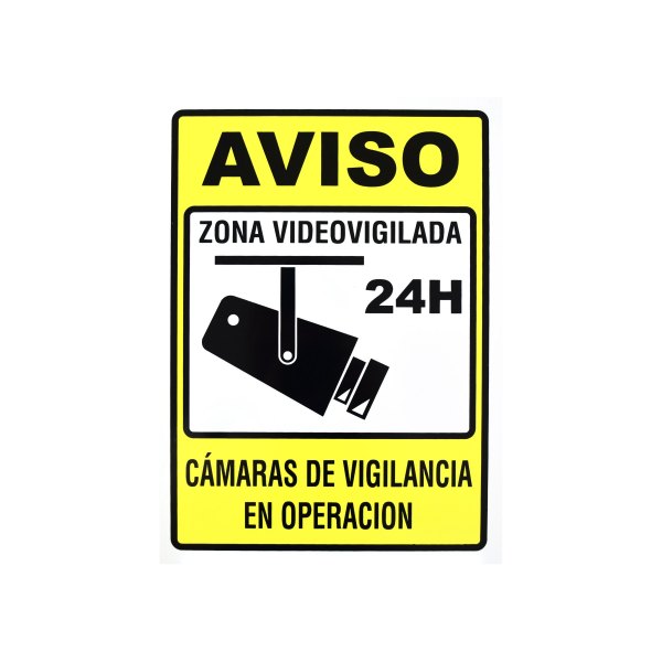 LETRERO DE ADVERTENCIA DE ESTIRENO CON ADHESIVO 